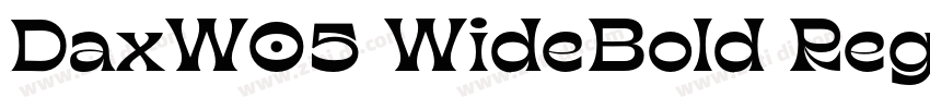 DaxW05 WideBold Regu字体转换